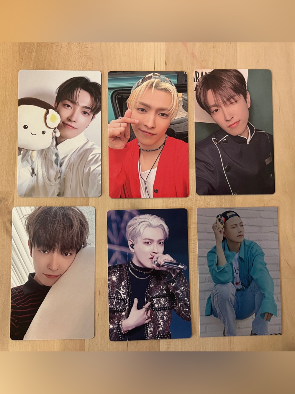 Set of 6 OFFICIAL Hongjoong of Ateez photocards! Kim Hongjoong